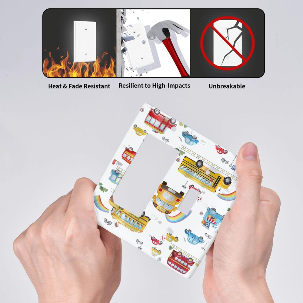 Wpshijia easy-clean wall plate cleans quickly with damp cloth.
