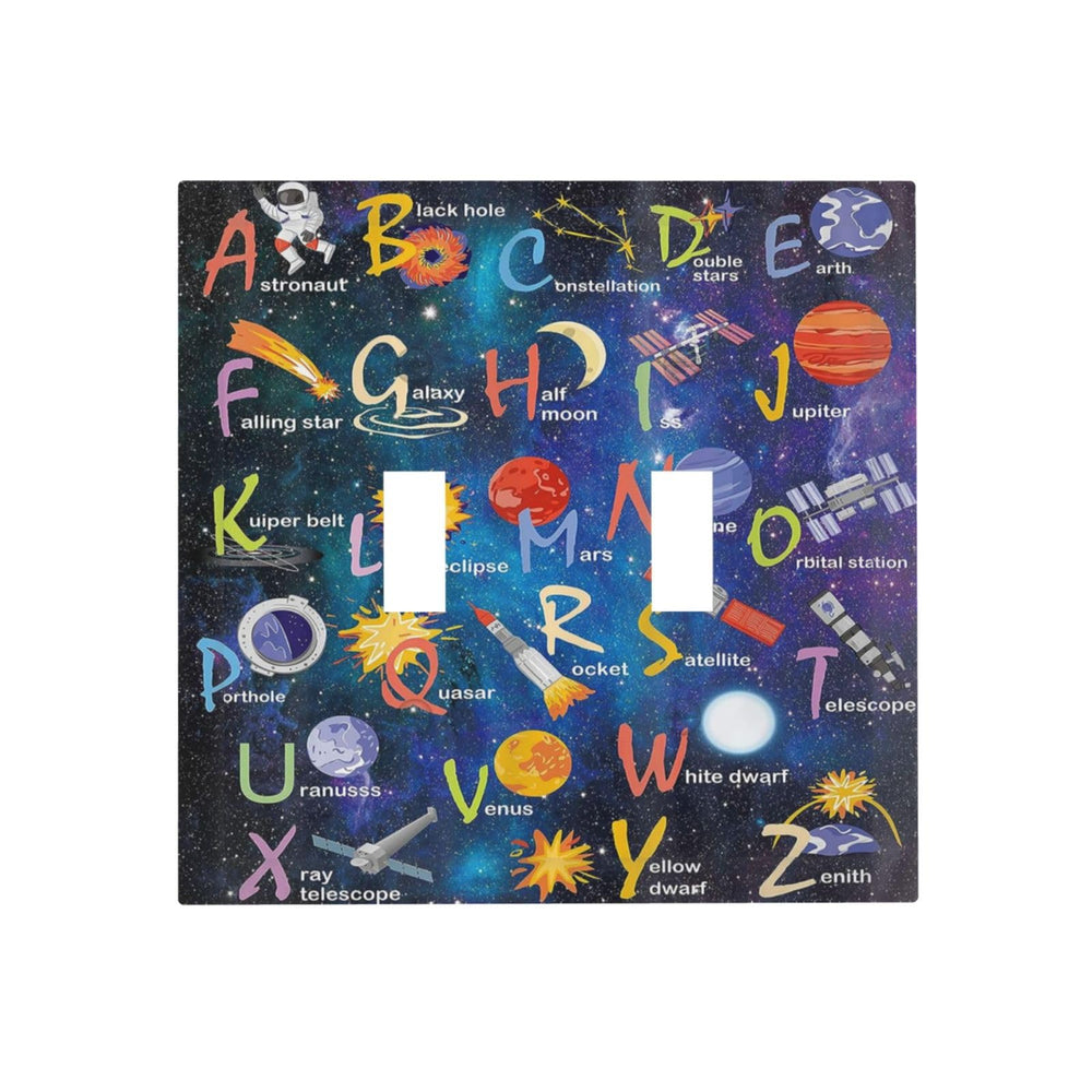 Wpshijia galaxy kids wall plate enhances room decor with durable, easy-to-clean surface.