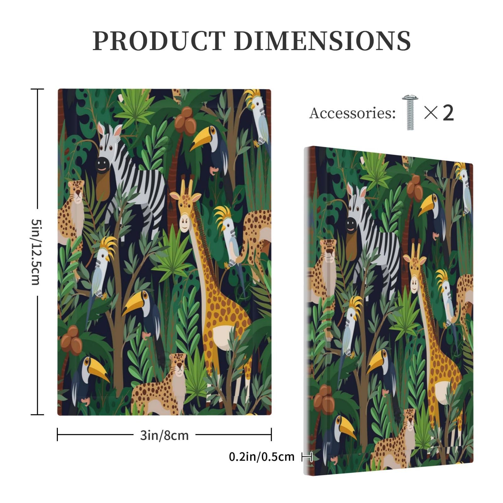 Wpshijia leaf pattern switch cover coordinates with green themed rooms.