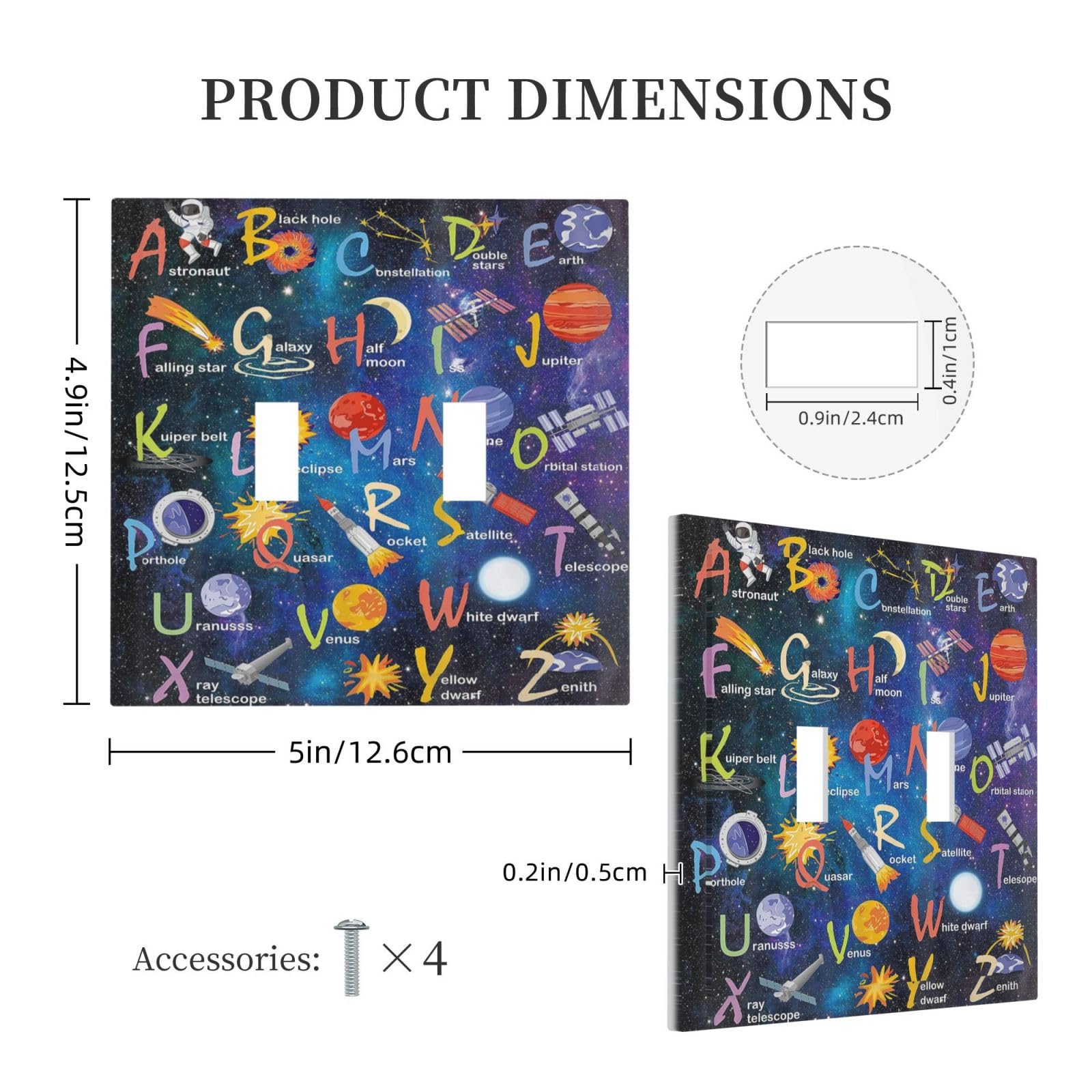Wpshijia living-room wall plate adds space-themed charm with a clean finish.