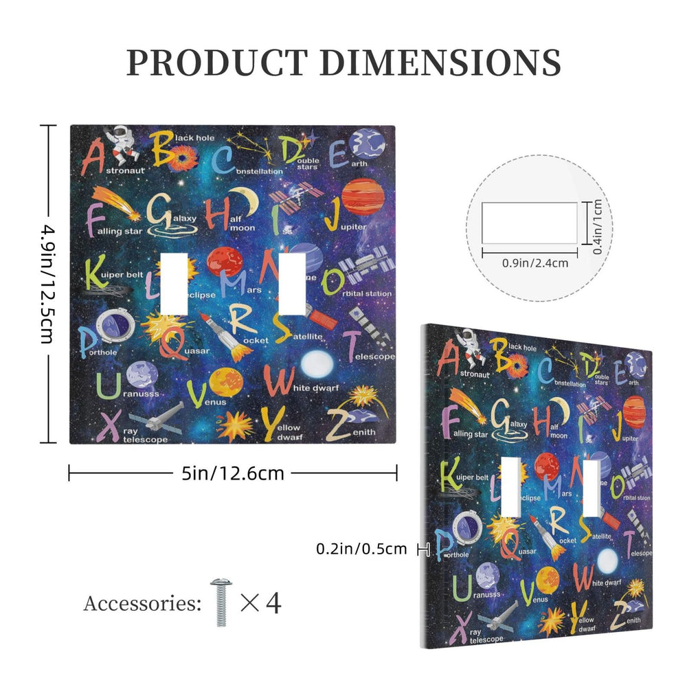 Wpshijia living-room wall plate adds space-themed charm with a clean finish.