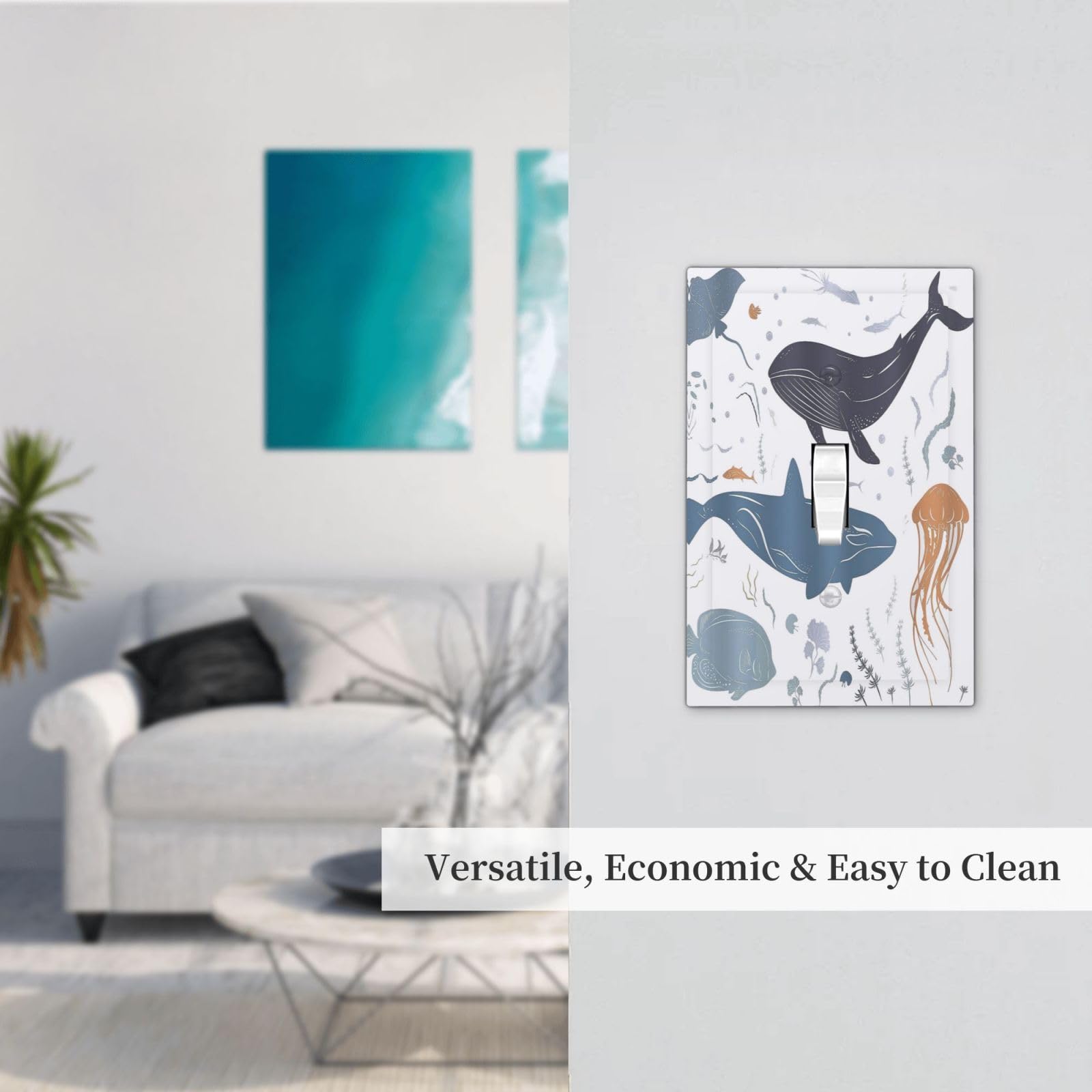 Wpshijia decorative wall plate brings modern style to any room.