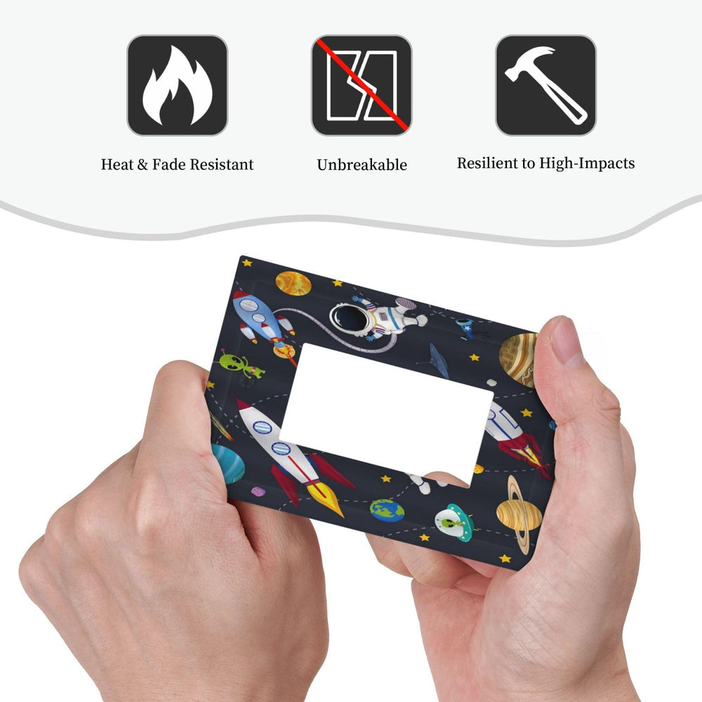 Wpshijia Rocket Planets polycarbonate wall plate withstands daily use