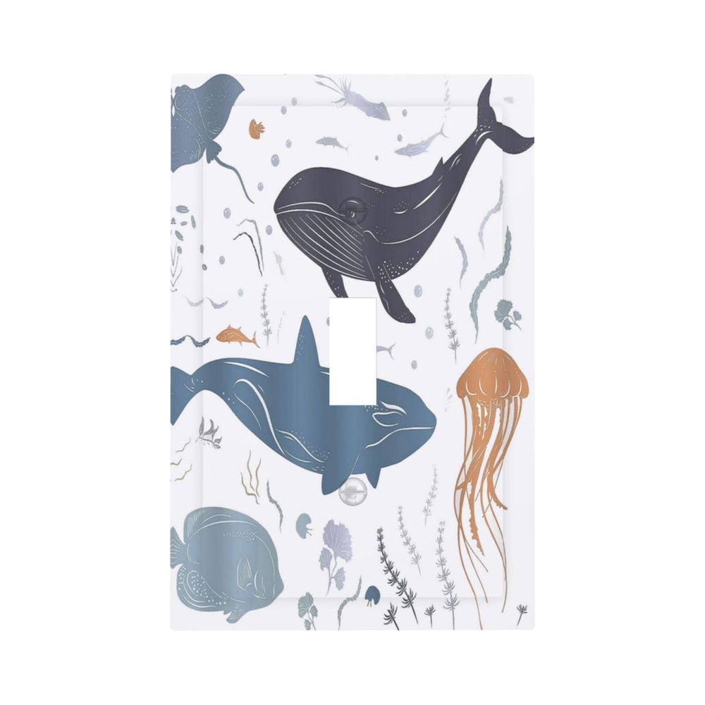 Wpshijia sea-creature switch cover for kids' rooms is durable polycarbonate.