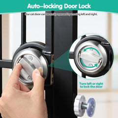 WPVPaw 180-degree auto-locking door ensures secure passage after use.