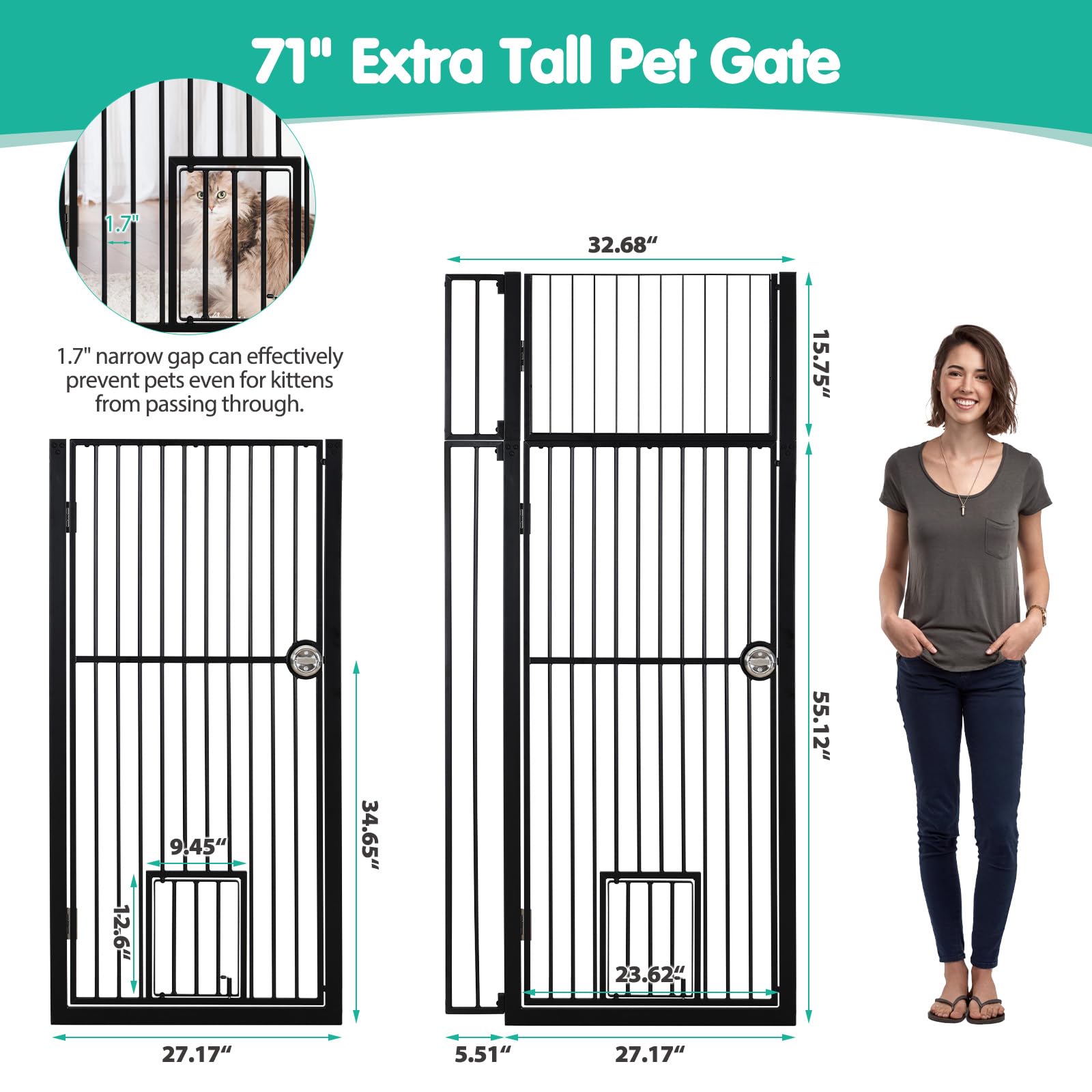 WPVPaw cat door detail shows convenient access for pets.