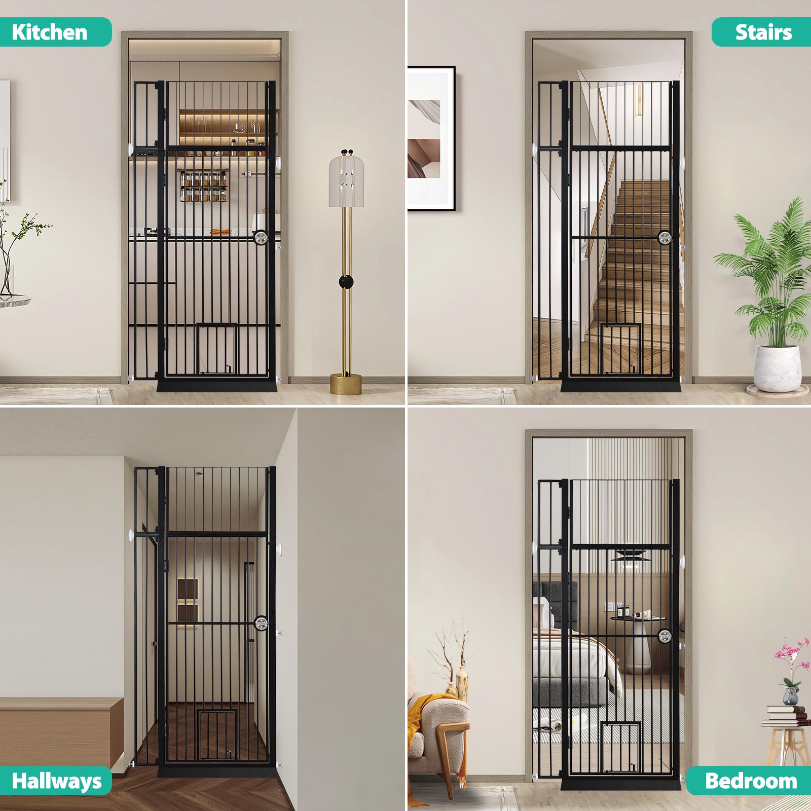 WPVPaw durable wall-fixed frame provides strong support for active pets.