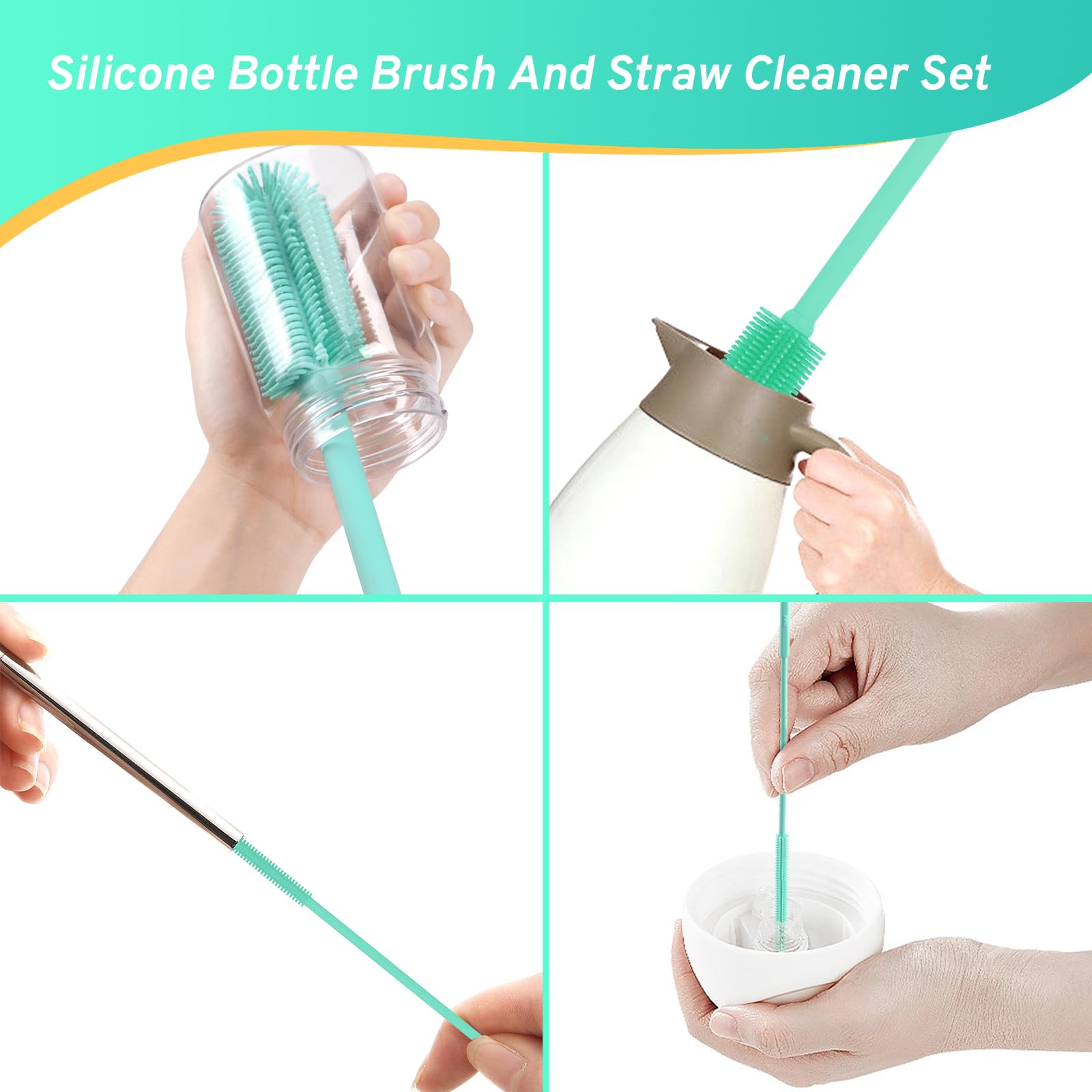 WQSS AOEIU hangable cup brush dries quickly after use