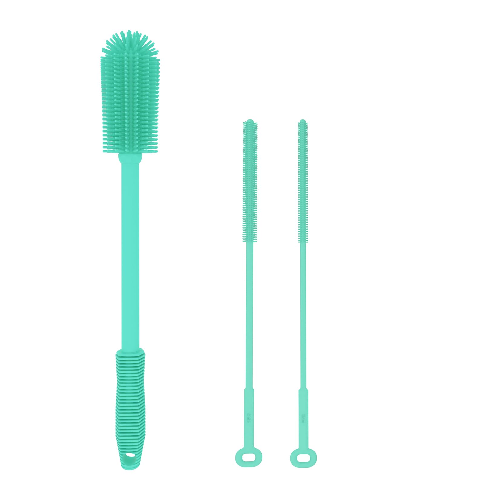 WQSS AOEIU silicone bottle brush for easy bottle cleaning and residue removal