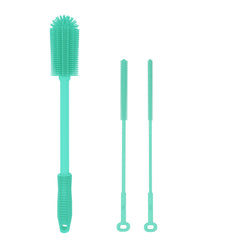 WQSS AOEIU silicone bottle brush for easy bottle cleaning and residue removal