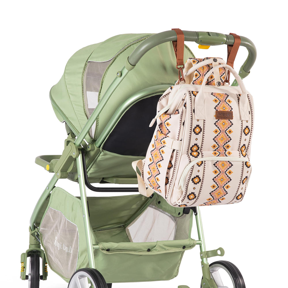 Wrangler Aztec Backpack dimensions 16.5 by 11.5 by 6 inches.