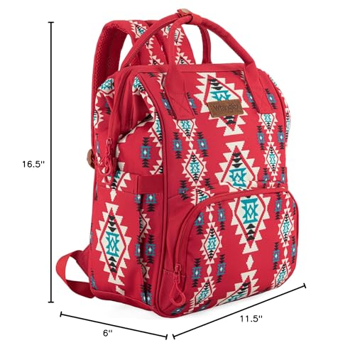 Wrangler Aztec Backpack compact dimensions suitable for daily carry and travel