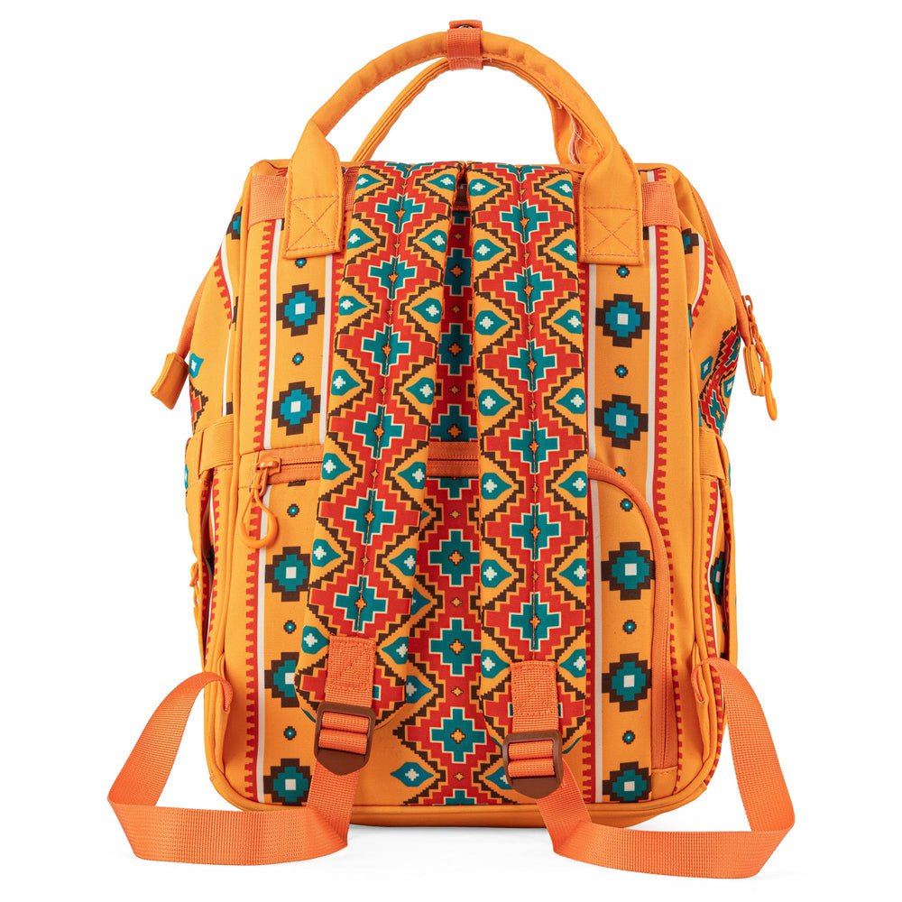Wrangler Aztec Backpack organized compartments help you locate essentials fast