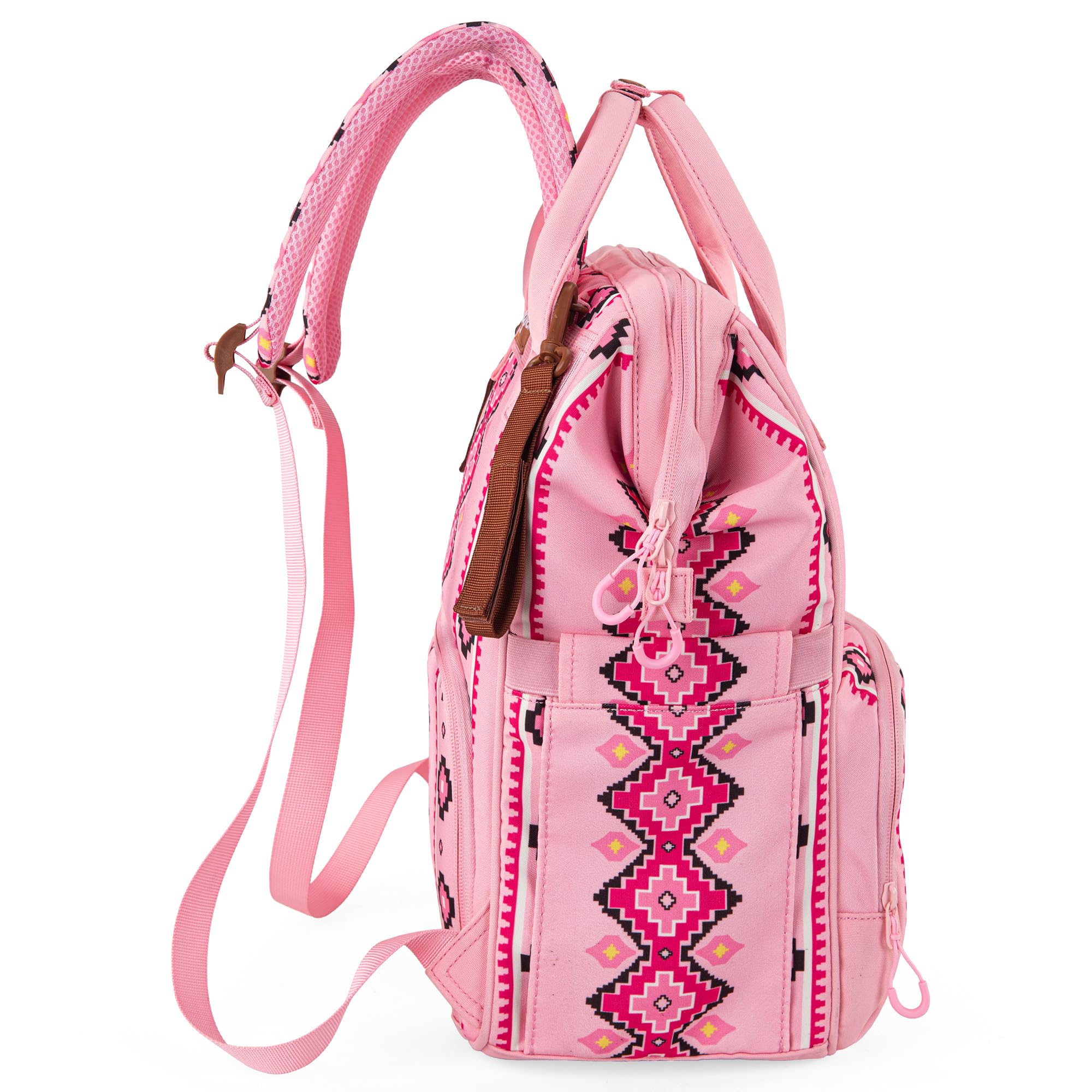 Wrangler Aztec Backpack organized interior with multiple pockets