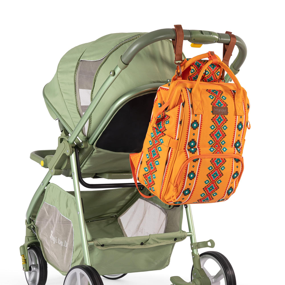 Wrangler Aztec Backpack padded shoulder straps enhance comfort during travel