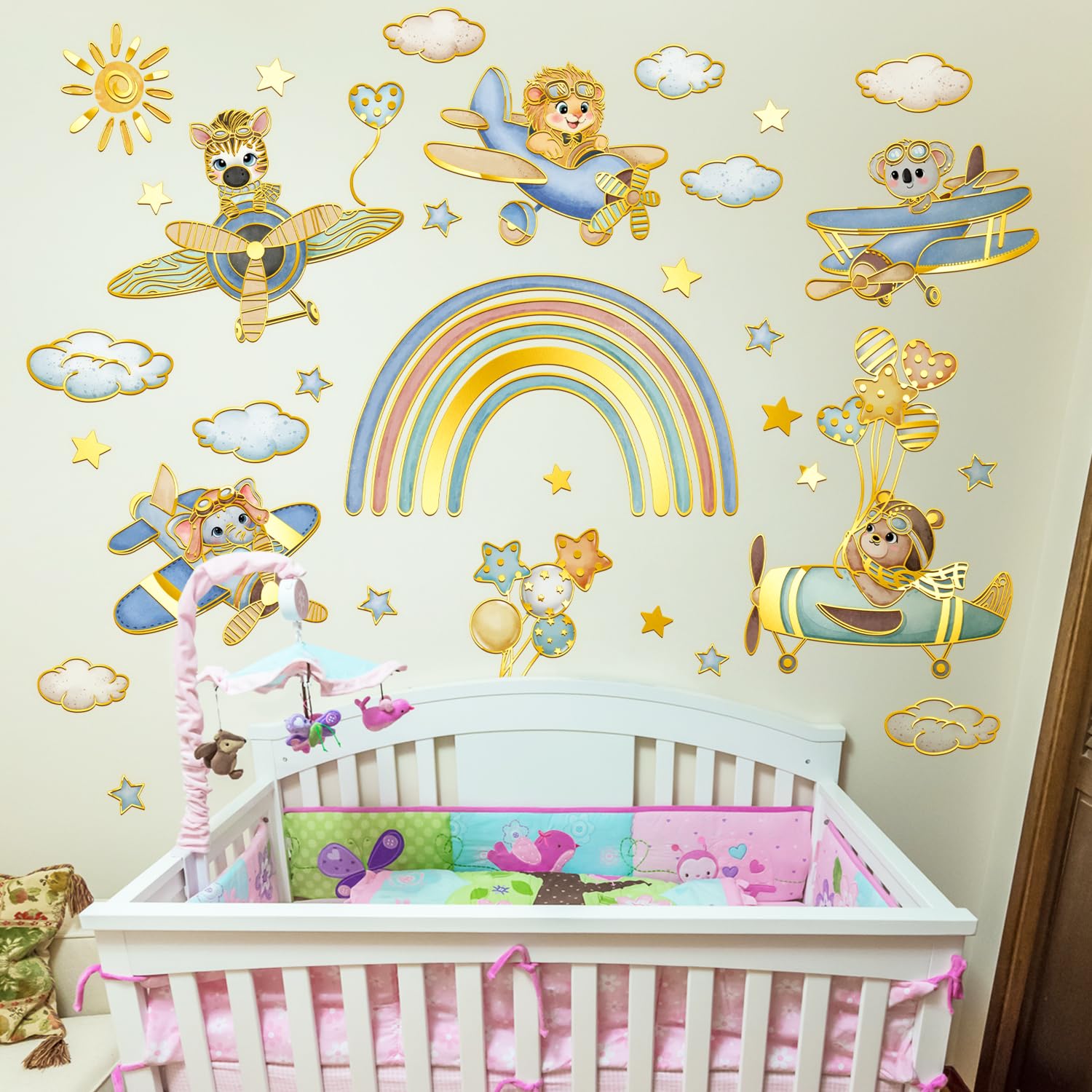 Two-sheet wall sticker pack from Wrdpyrmnis provides flexible layout options.