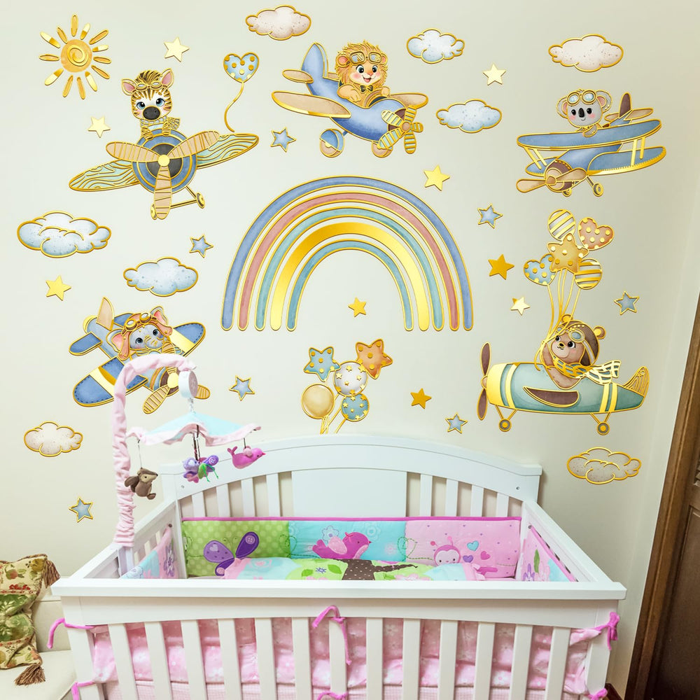 Two-sheet wall sticker pack from Wrdpyrmnis provides flexible layout options.