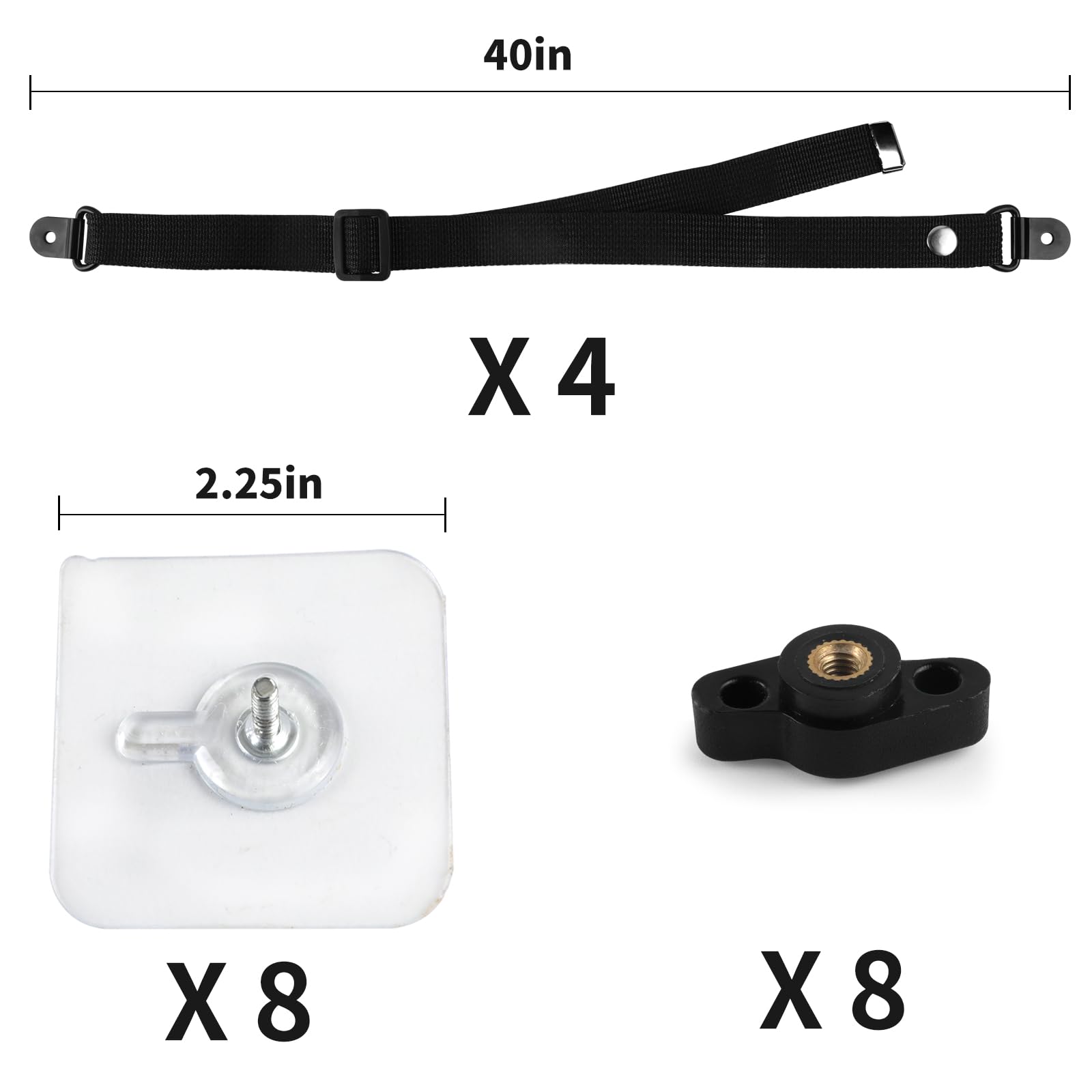 WRICHEAR accessories included image lists 4 straps and hardware.