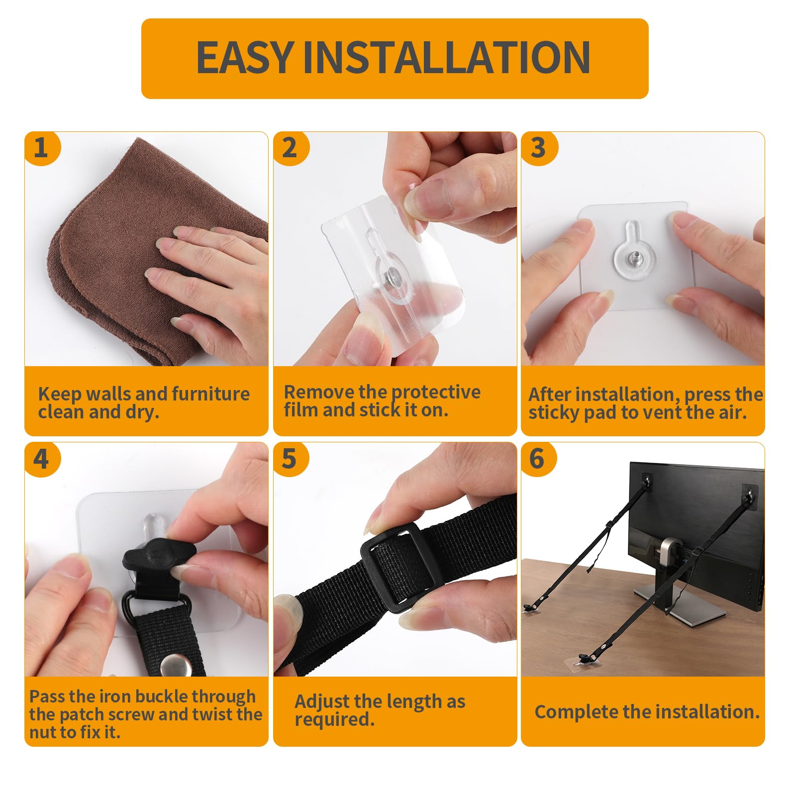 WRICHEAR living room setup shows safe TV anchoring in everyday space.