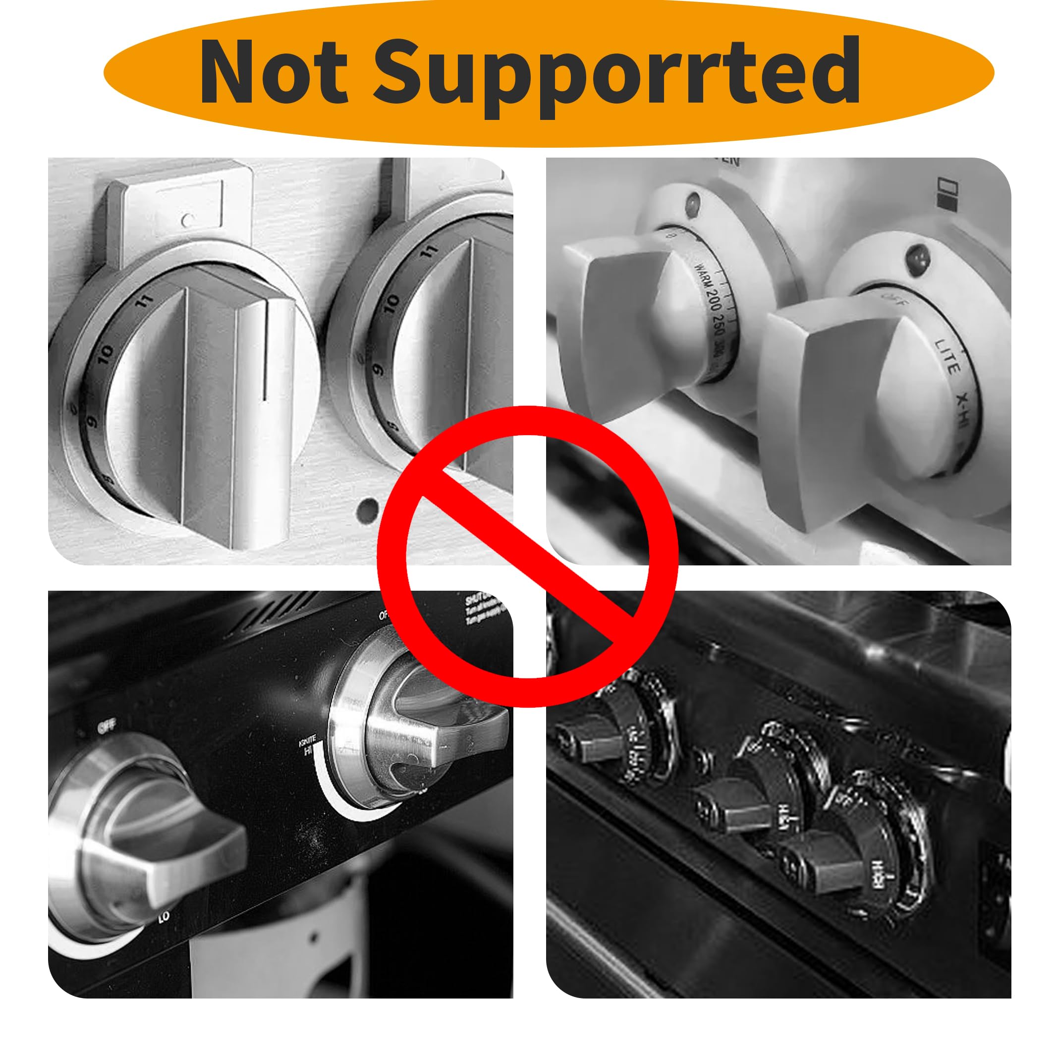 WRICHEAR packaging shows 5 knob covers and 1 oven lock