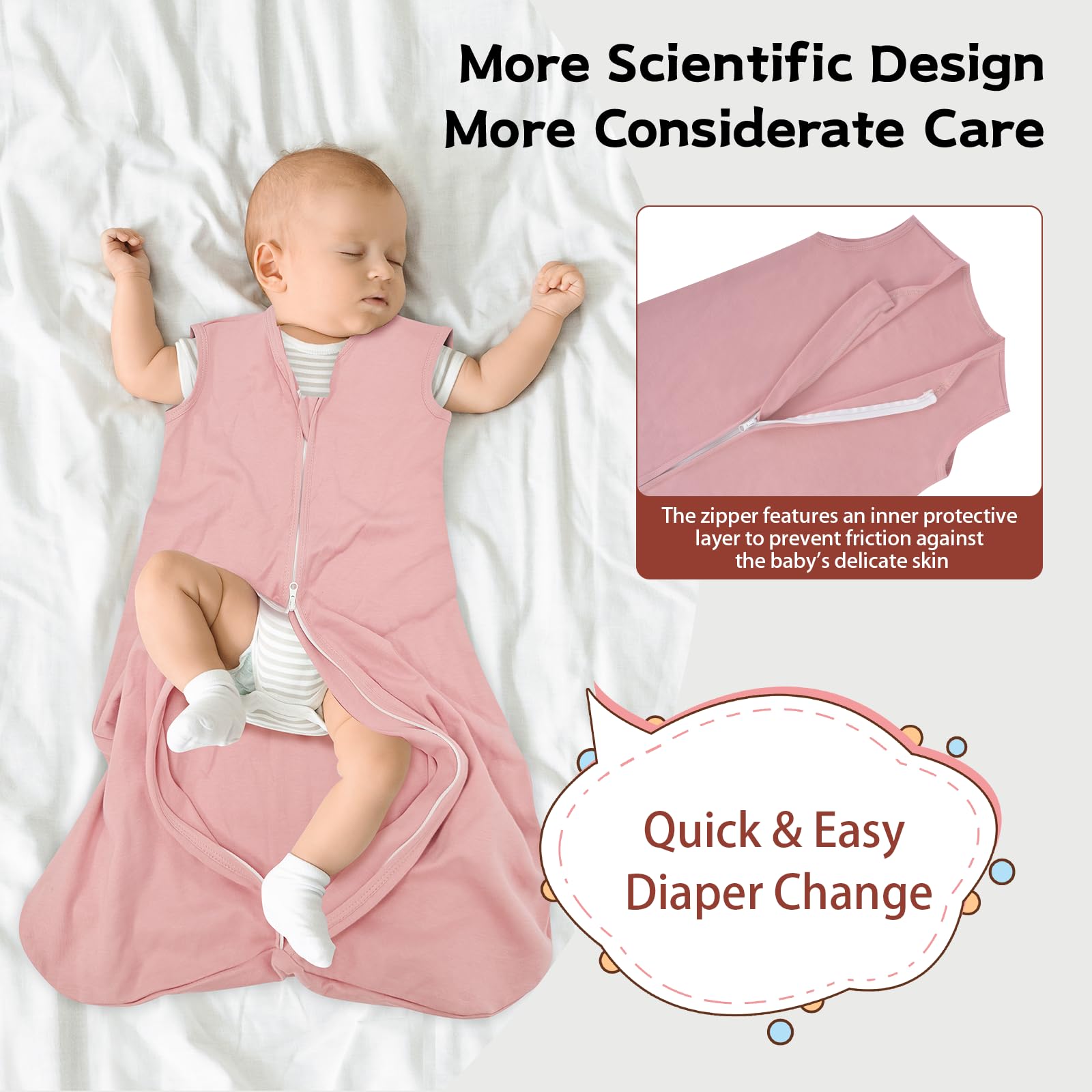 Wrrernsin sleep sack durability and machine-wash ease for busy parents.