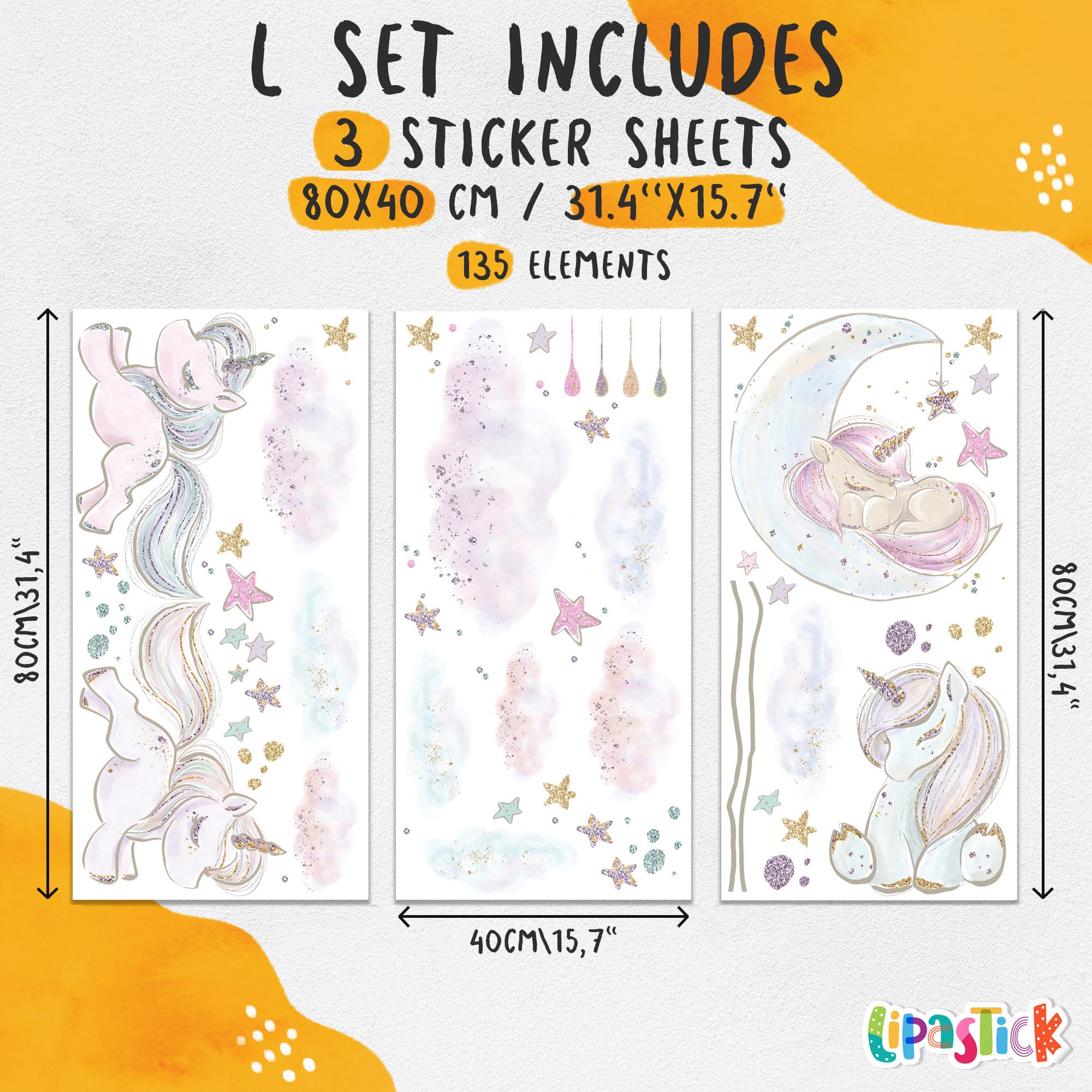 Lipastick cloud wall decals enhance nurseries with a soft whimsical touch.