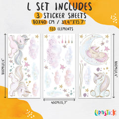 Lipastick cloud wall decals enhance nurseries with a soft whimsical touch.