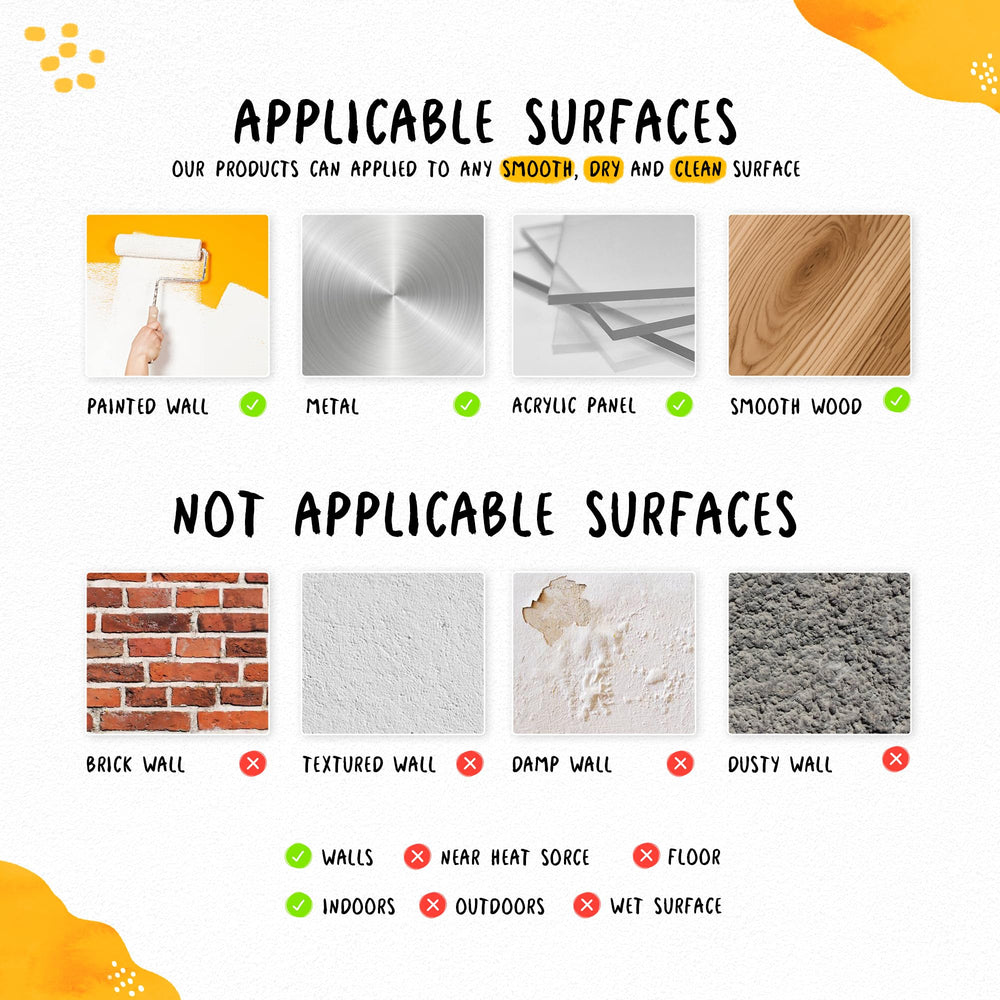 Lipastick waterproof vinyl design ensures durability in kids spaces.