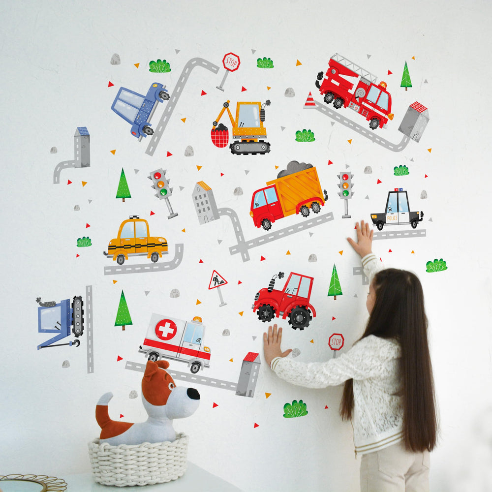 WS Wallpaper Lipastick truck wall decal for large wall coverage and playful learning.