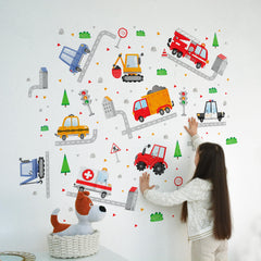 WS Wallpaper Lipastick truck wall decal for large wall coverage and playful learning.
