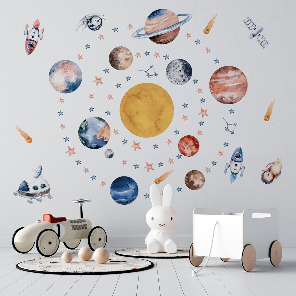 WS Wallpaper nursery-friendly vinyl decals are easy to apply and remove