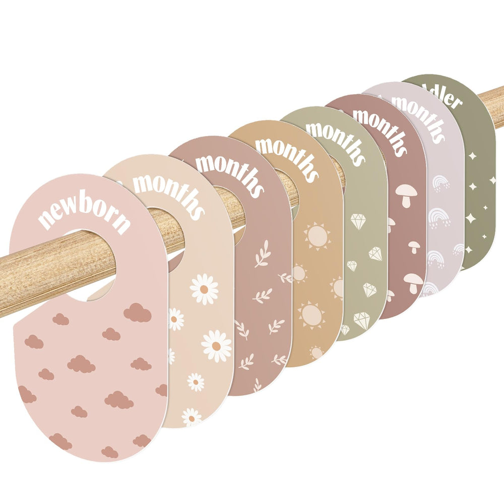 WSICSE Baby Closet Divider with double-sided print for quick outfit matching