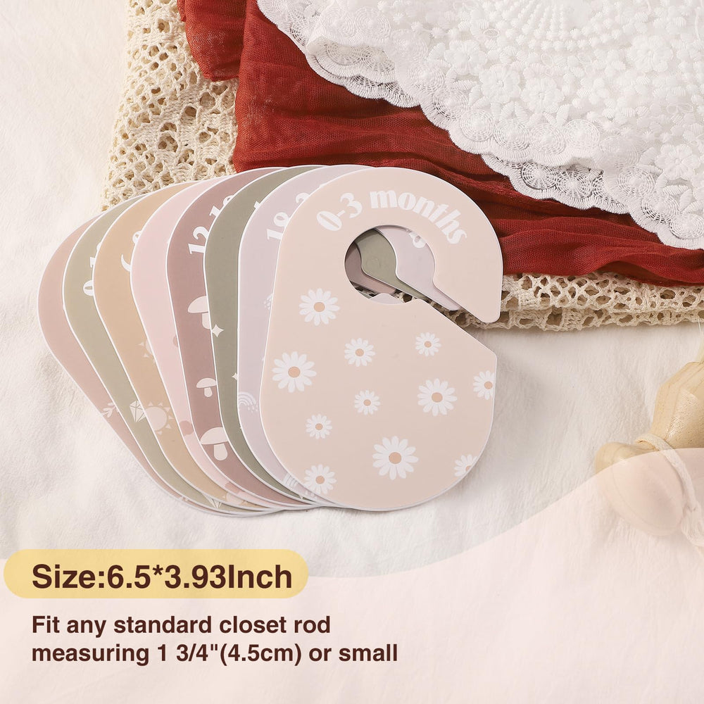 WSICSE divider shows size labels from newborn to 24 months