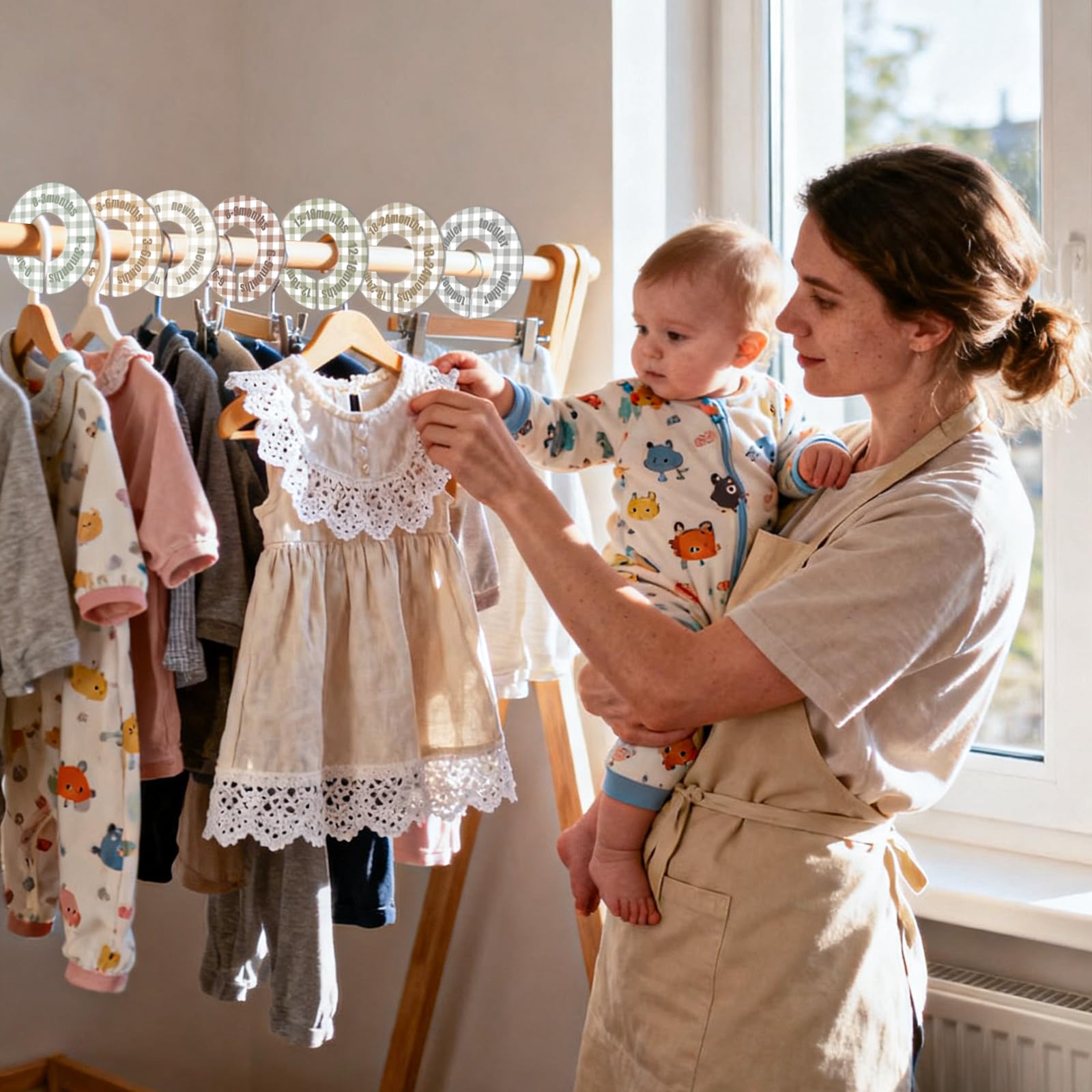 WSICSE 12-18m divider label accommodates growing closet needs efficiently.