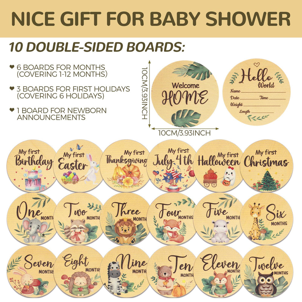 WSICSE milestone cards photography prop for adorable baby portraits