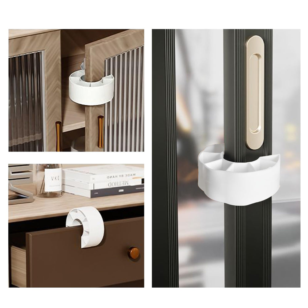 WSIWZAI large door stop pinch guard white protects furniture from collisions.