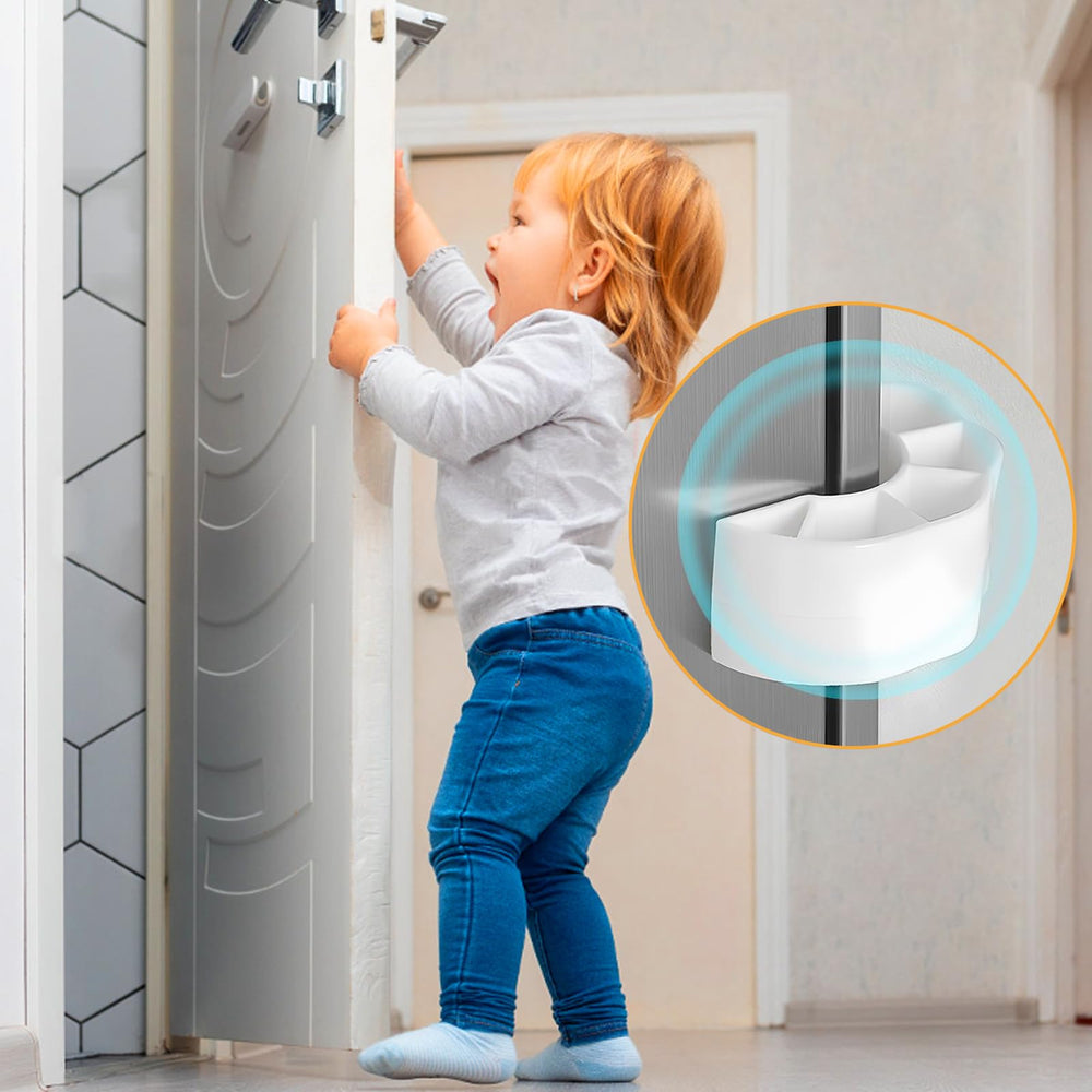 WSIWZAI large door stop pinch guard white provides wide door coverage.
