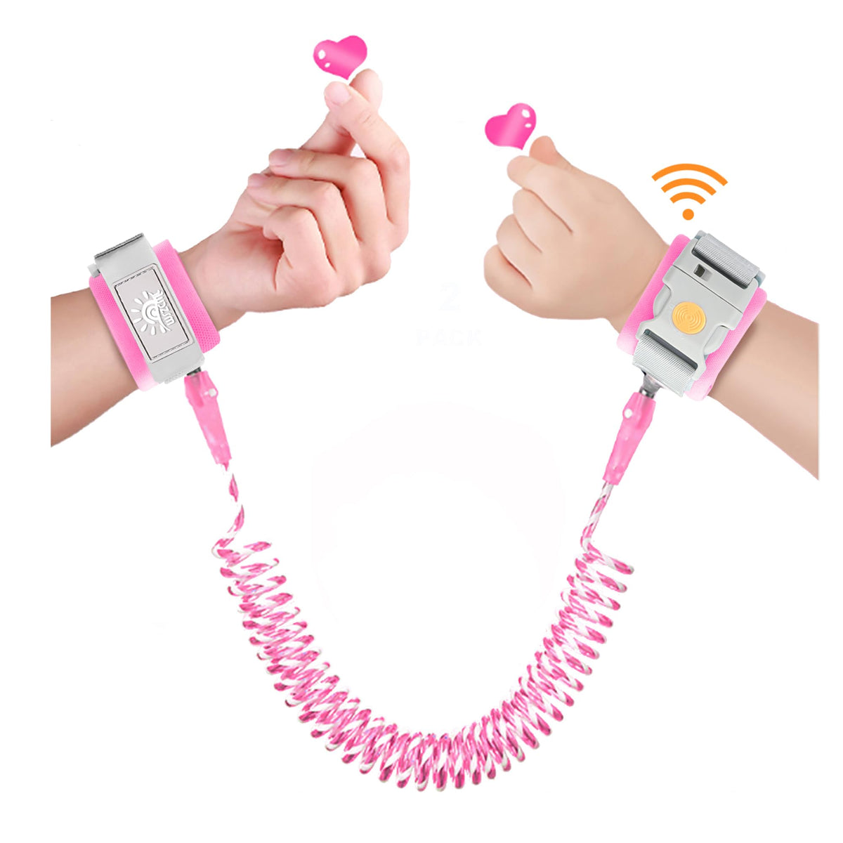 WSZCML anti-lost wrist link with induction lock keeps your child secure during outings.