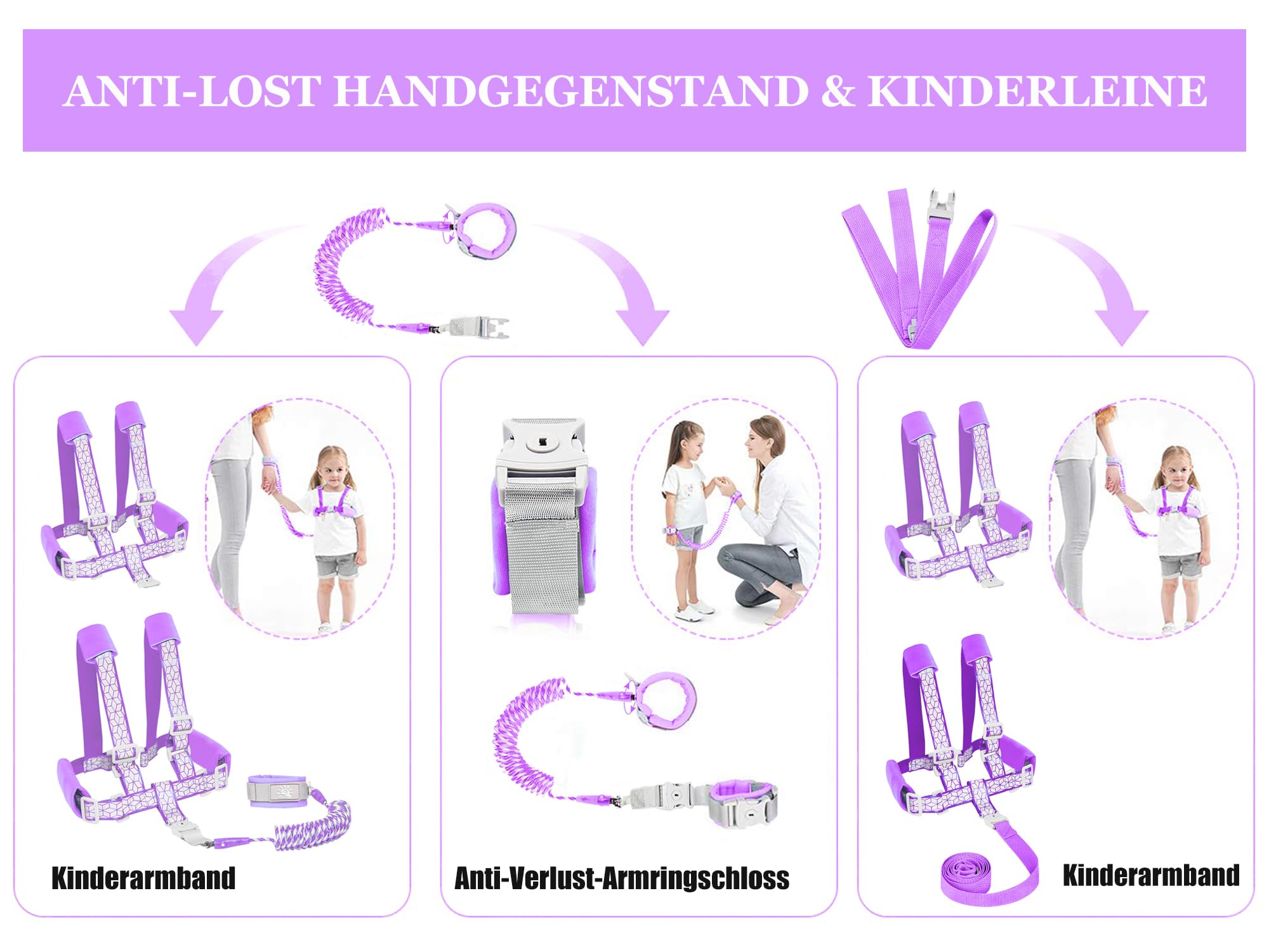 WSZCML safety harness with lock for kid supervision