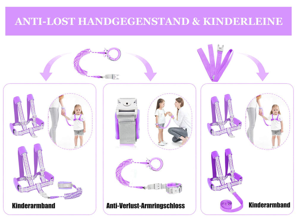 WSZCML safety harness with lock for kid supervision