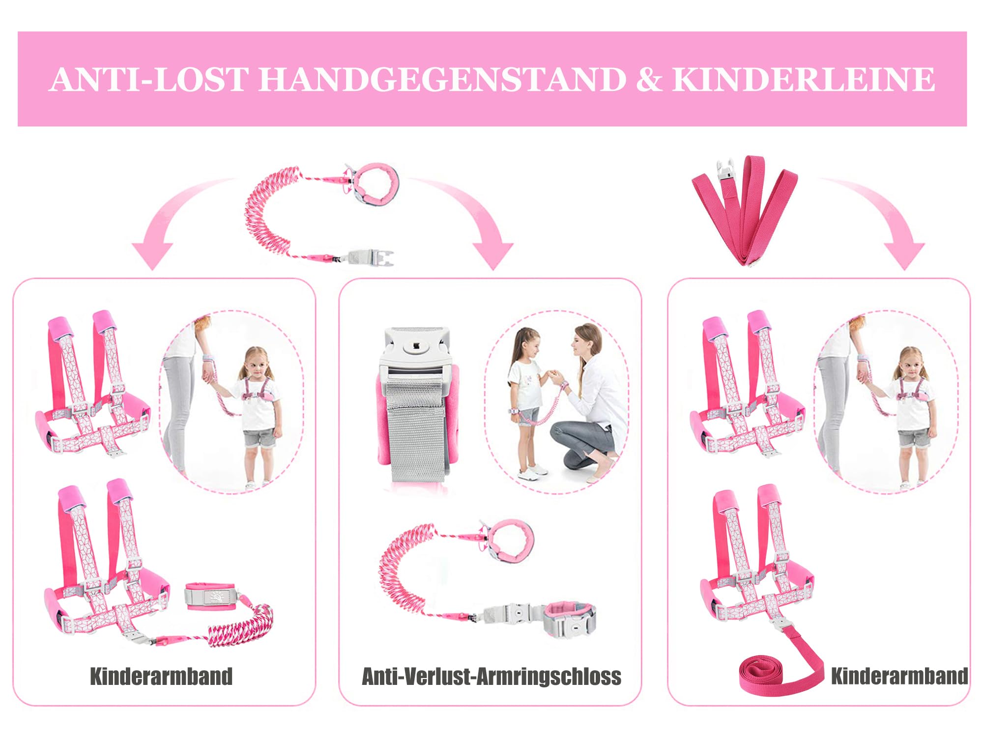 WSZCML Toddler harness lock system ensuring secure