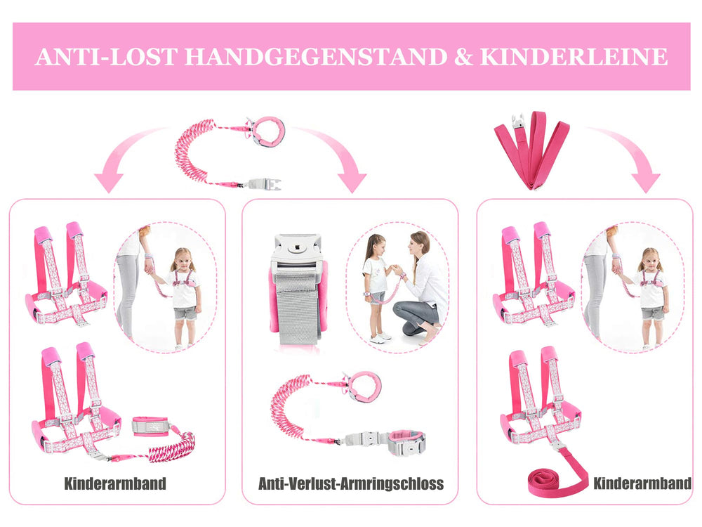 WSZCML Toddler harness lock system ensuring secure