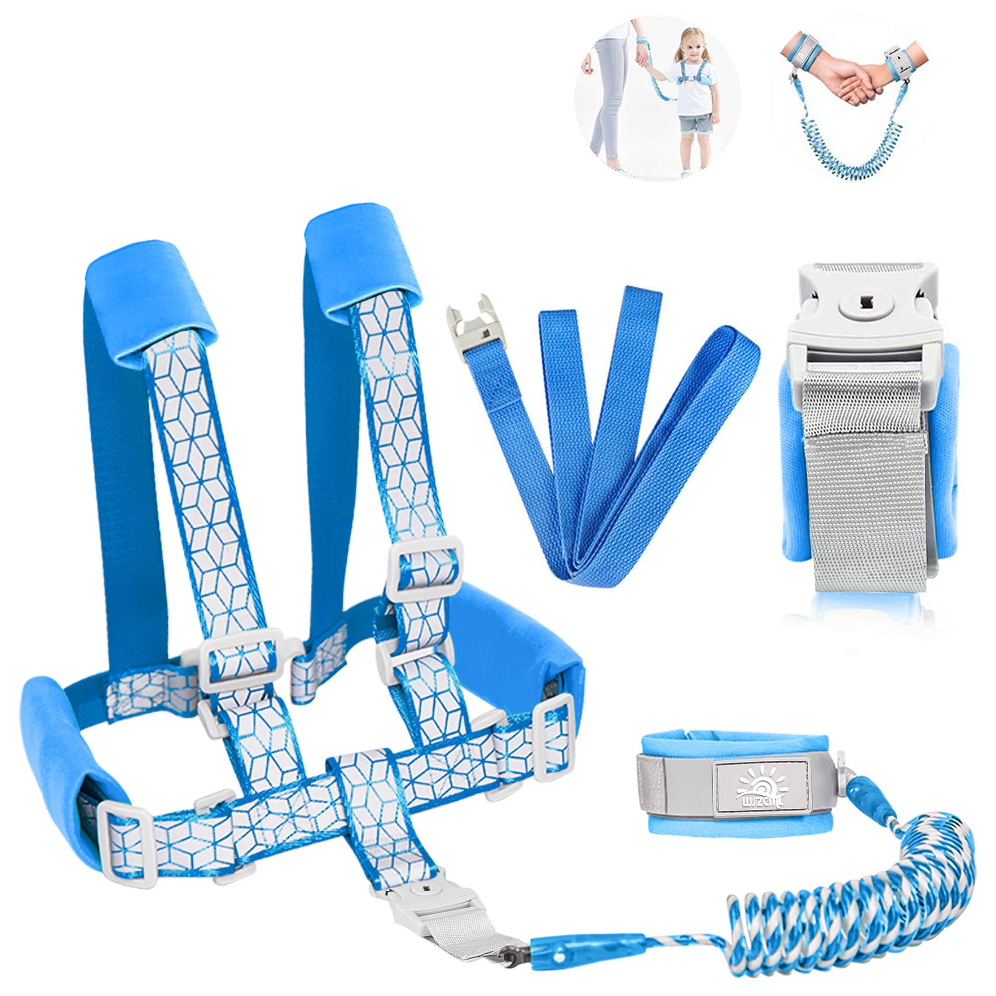 WSZCML toddler leash 6.5ft extendable for safe shopping trips