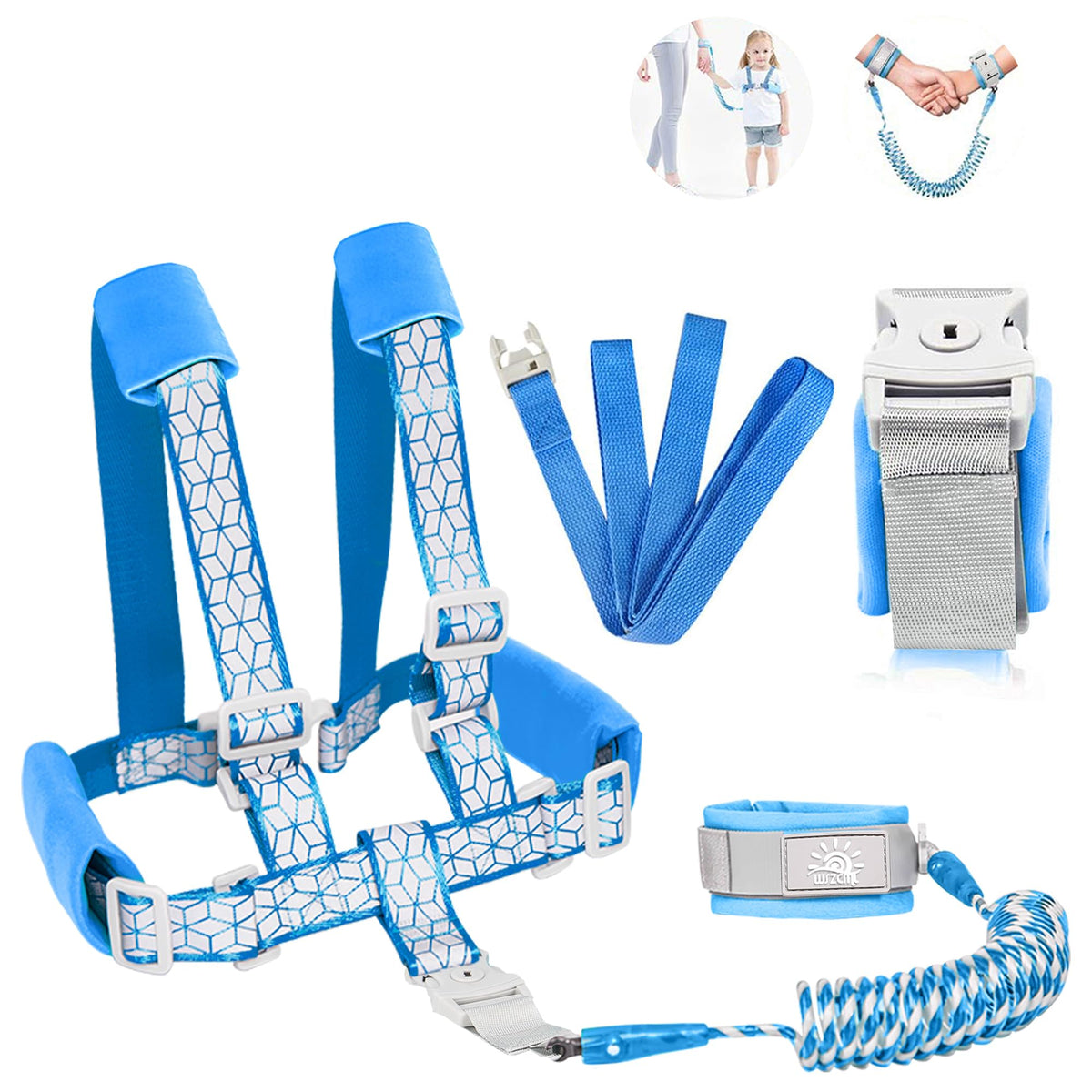 WSZCML toddler leash 6.5ft extendable for safe shopping trips