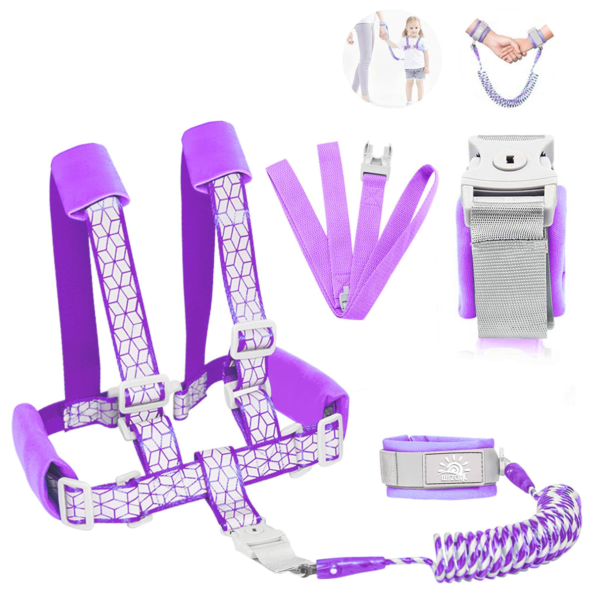 WSZCML toddler leash extendable 6.5ft for safer crowded walks