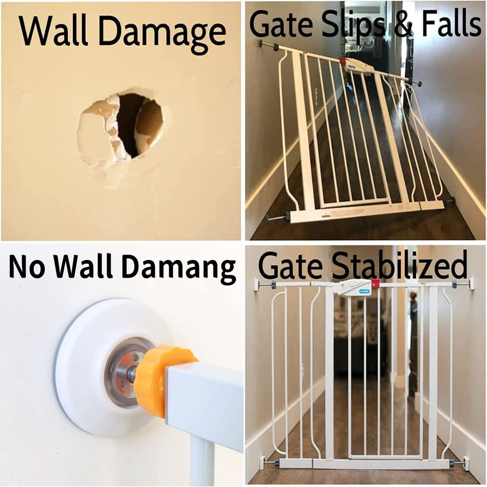 WUBAYI hands showing easy no-tool install with wall cups.
