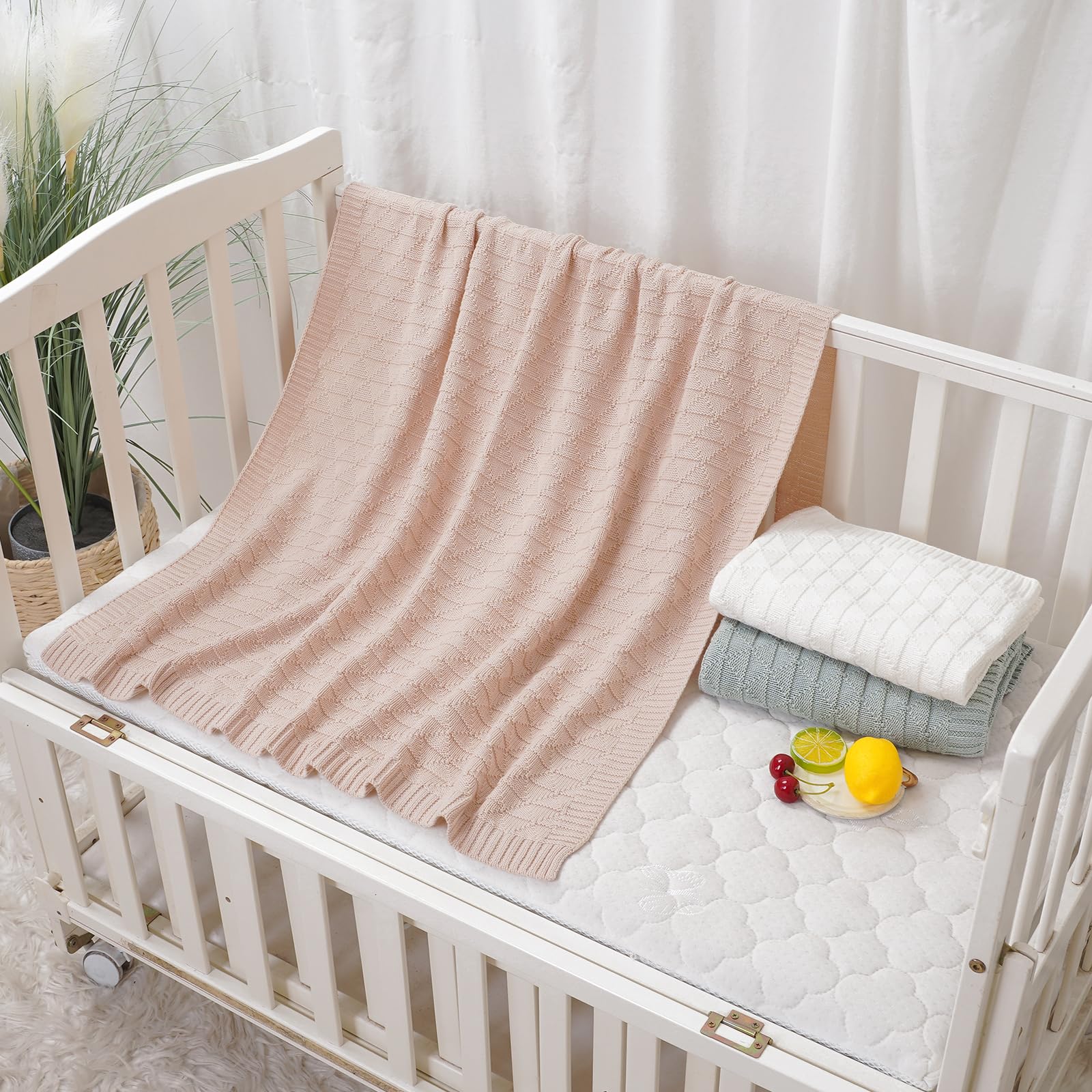 Wugugu 30x40 inch blanket ready for crib, stroller, or couch cuddles.