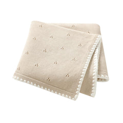 Wugugu baby blanket knit soft swaddle texture offers gentle warmth and breathable comfort.