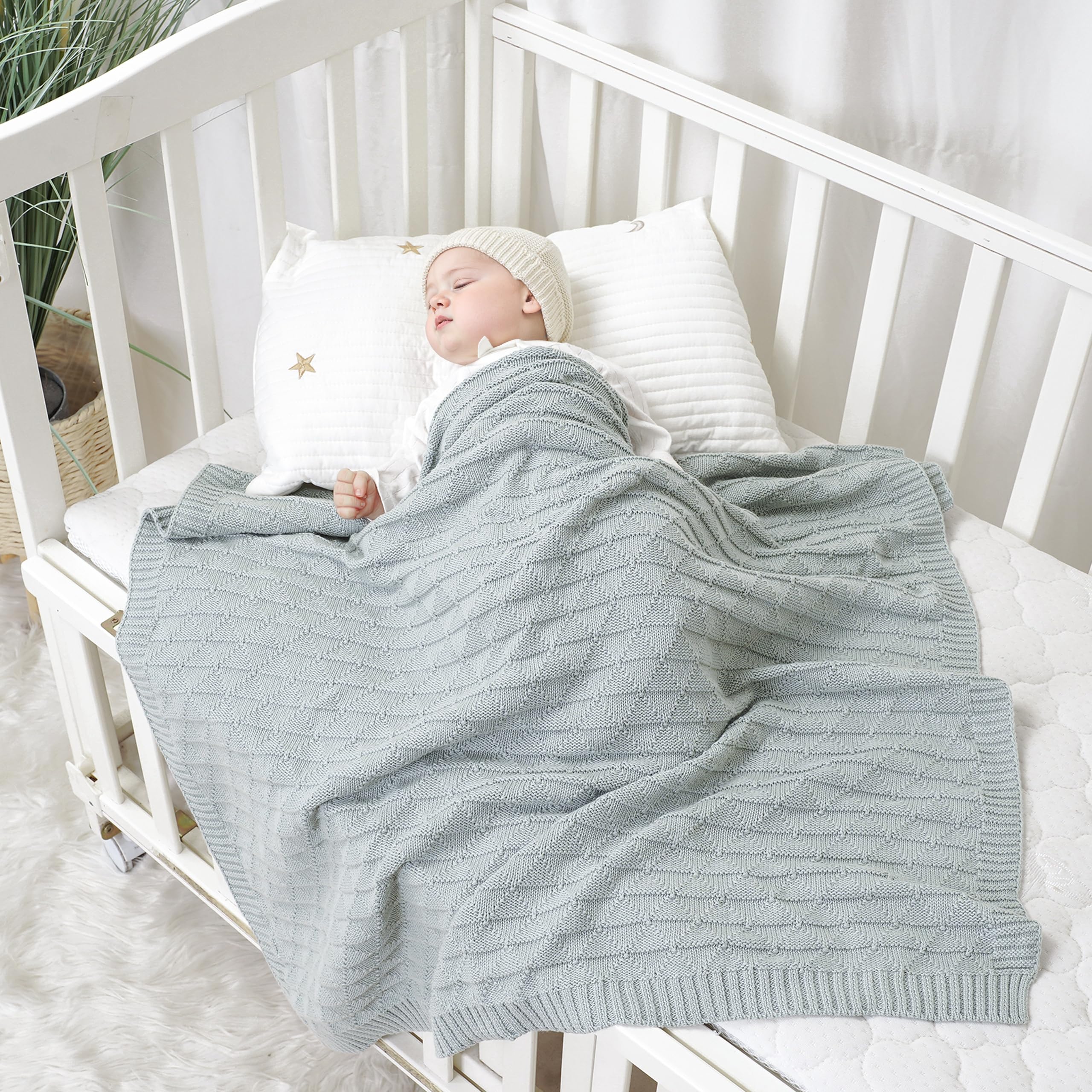 Wugugu swaddle blanket soft and lightweight for cozy newborn wrapping.