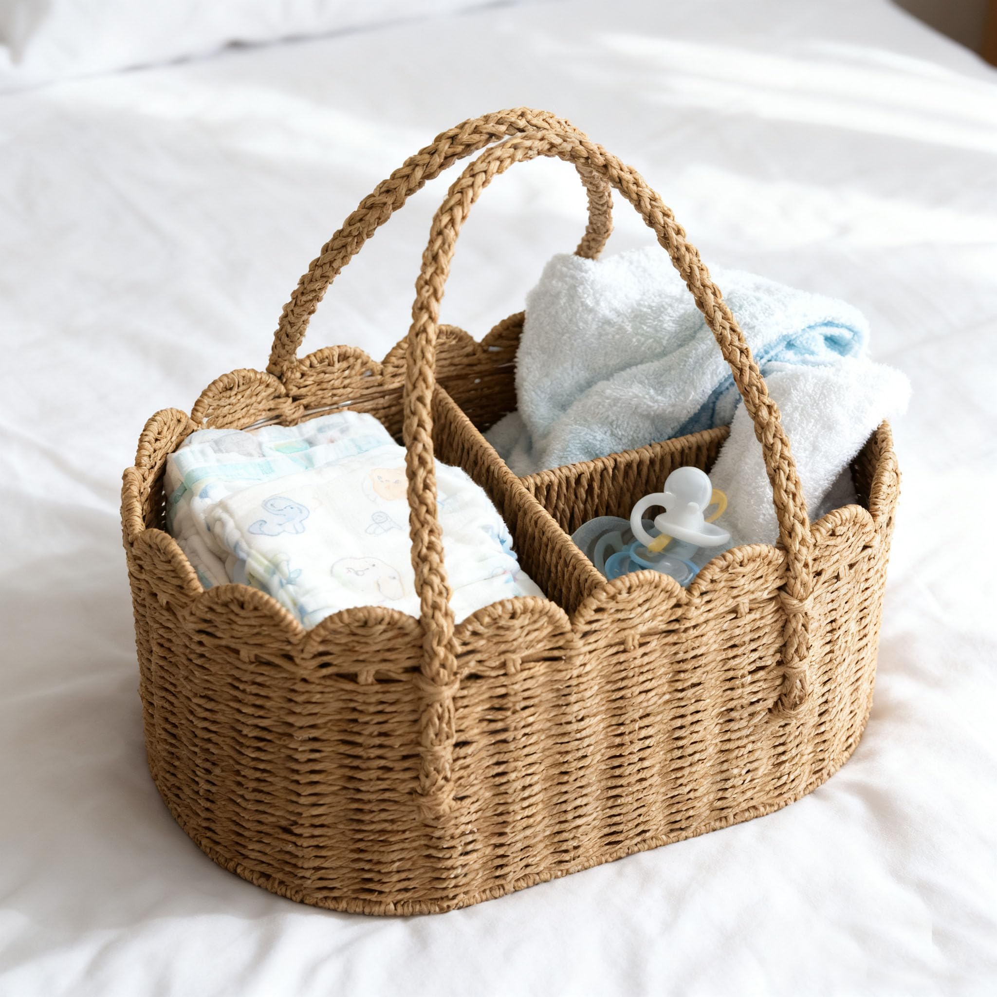 wwmayfeel gift-ready diaper caddy ideal for baby showers.